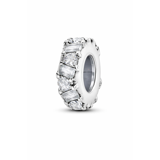 Clear Crystal Pavé Spacer Charm