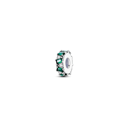 Emerald Green Crystal Spacer Charm